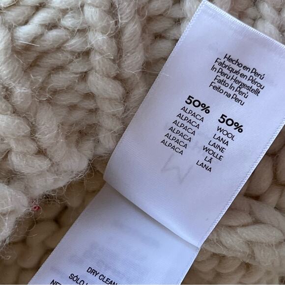 Mother Soul Serenade Criss Cross Chunky Knit Pullover Jumper Sweater Size Medium - Picture 12 of 12